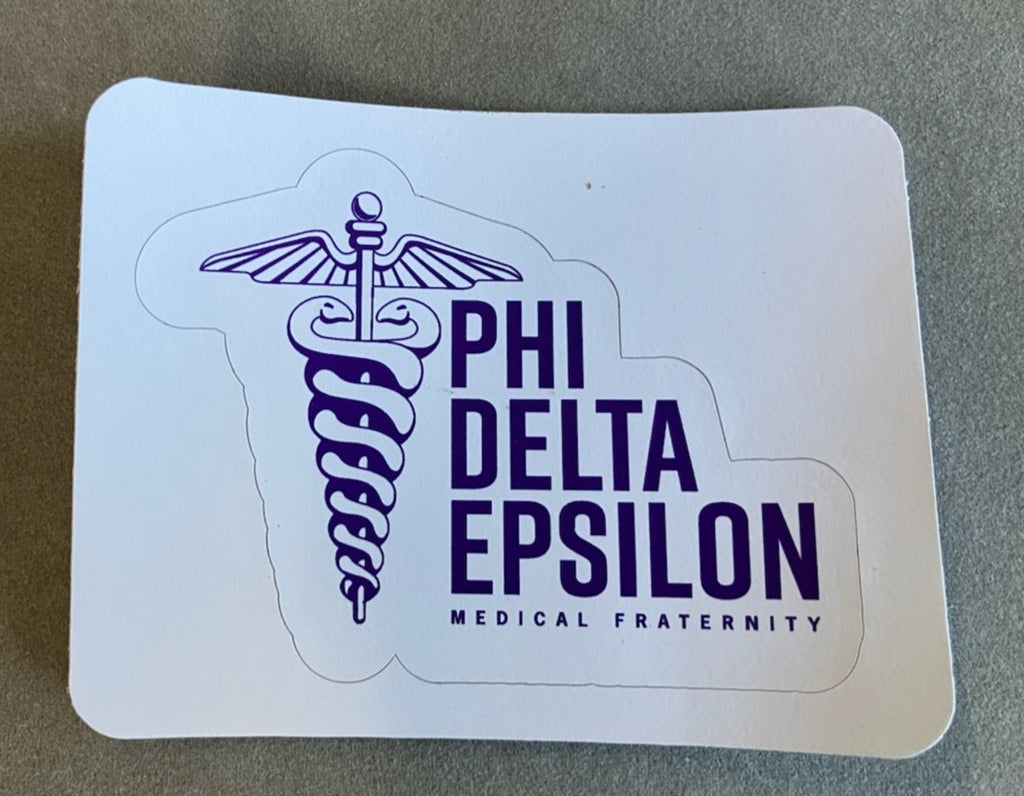 Phi Delta Epsilon Caduceus Sticker