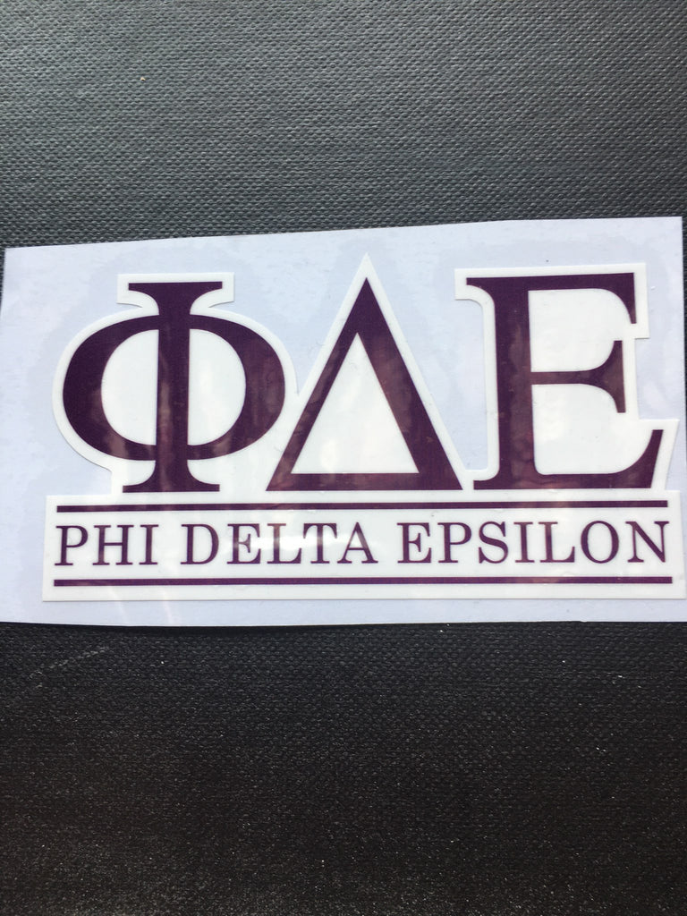 Purple Letter Decal